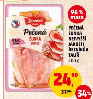 Šunka pečená nejvyšší jakosti Řezníkův talíř