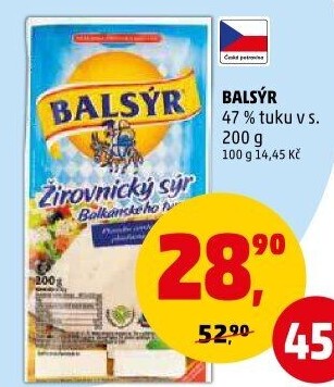 Sýr Balsýr Mlékárna Žirovnice