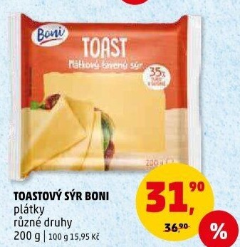 Sýr tavený toast Boni
