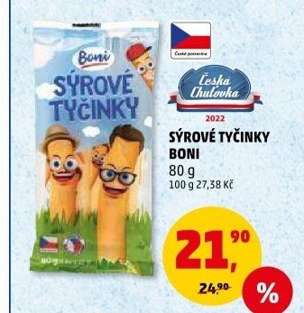 Sýrové tyčinky pro děti Boni