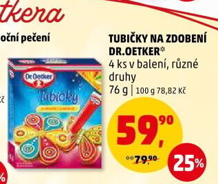 Zdobicí tubičky Dr. Oetker