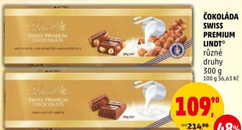 Čokoláda Premium Lindt