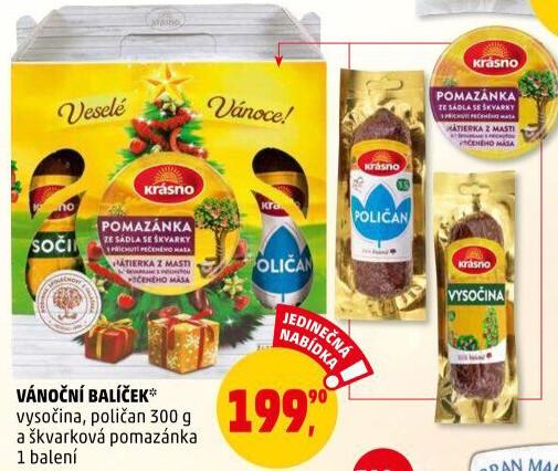 Dárkové balení Veselé Vánoce Krásno