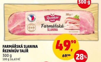 Farmářská slanina Řezníkův talíř