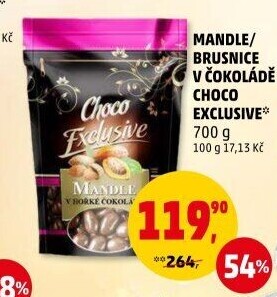 Mandle v čokoládě Choco Exclusive Poex