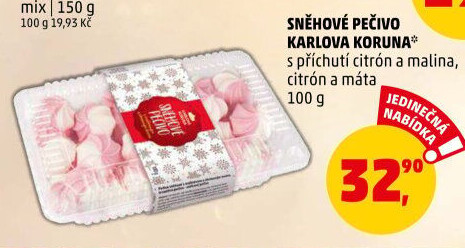 Pečivo sněhové Karlova Koruna