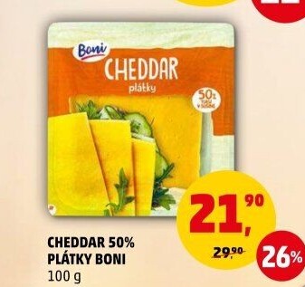 Sýr Cheddar Boni