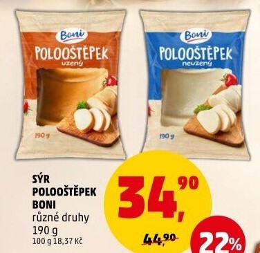 Sýr Polooštěpek Boni