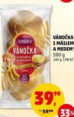 Vánočka máslová Dobrota