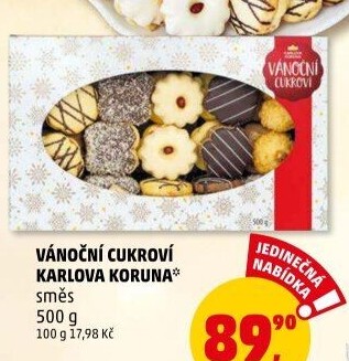 Vánoční cukroví Karlova Koruna