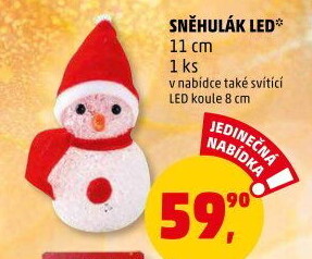 Vánoční dekorační LED figurka