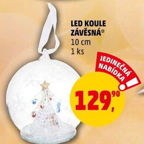 Vánoční závěsné svítící LED dekorace