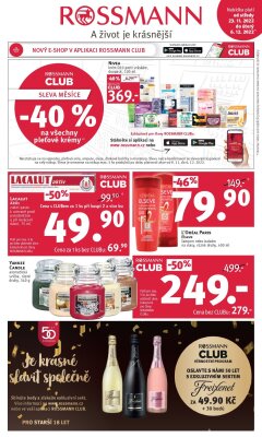 akční leták ROSSMANN drogerie 23.11.2022-6.12.2022