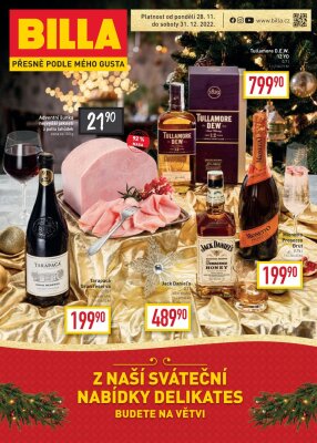 akční leták BILLA 28.11.2022-31.12.2022