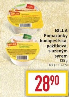 Budapešťská pomazánka Billa