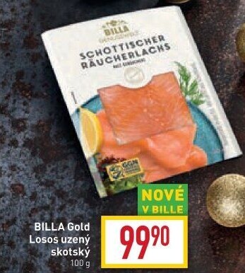 Losos uzený skotský Billa Gold