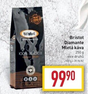 Mleté kávy Diamante Bristot