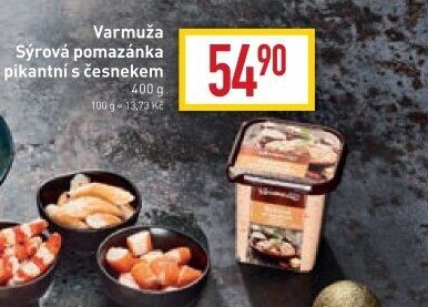 Pikantní sýrová pomazánka s česnekem Varmuža
