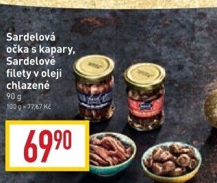 Sardel očka s kapary Nekton