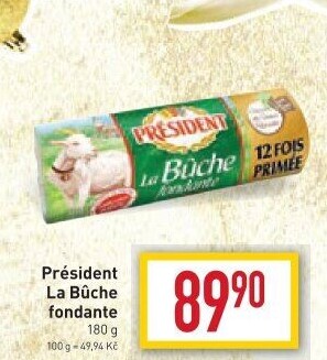 Sýr kozí La Buche fondante Président