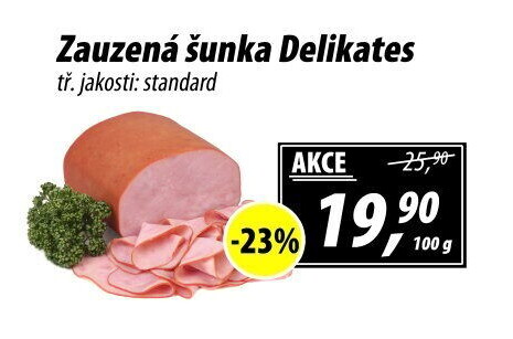 Šunka zauzená delikates standard