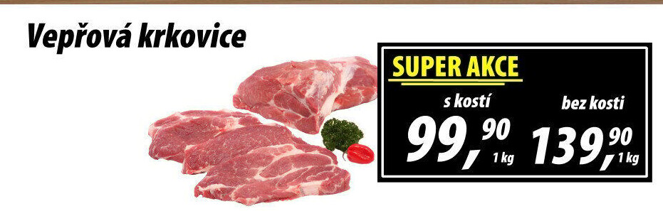 Vepřová krkovice s kostí