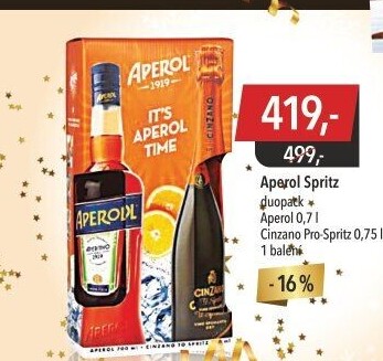 Aperitiv Aperol Spritz + Prosecco - dárkové balení
