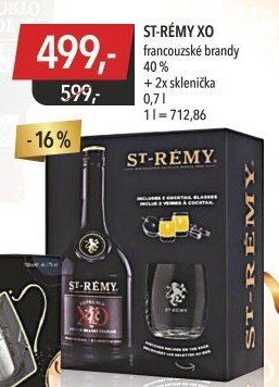 Brandy Authentic X.O. ST- Rémy - dárkové balení