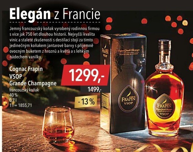 Koňak VSOP Cognac Frapin