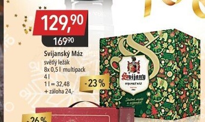 Pivo světlý ležák 11° Svijanský Máz Svijany