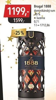 Rum 1888 Brugal - dárkové balení