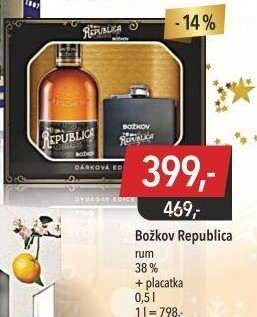 Rum Republica Exclusive Božkov - dárkové balení