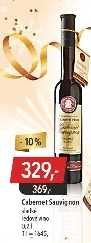 Víno Cabernet Sauvignon Vinné sklepy Lechovice - ledové víno
