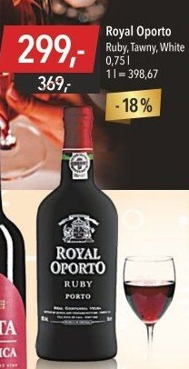 Víno červené Ruby Royal Oporto Real Companhia Velha