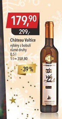 Víno Pálava Chateau Valtice - výběr z bobulí