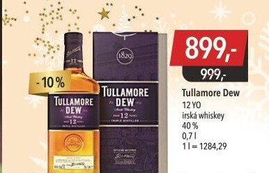 Whisky irská 12 YO Tullamore Dew