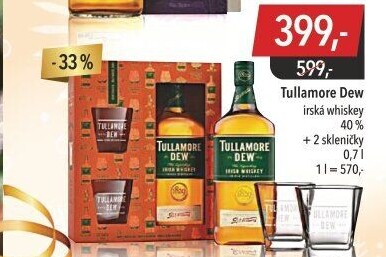 Whisky irská Tullamore Dew - dárkové balení