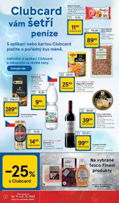 akční leták Tesco 30.11.2022-6.12.2022