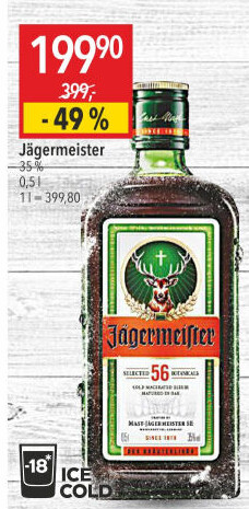 Bylinný likér Jägermeister