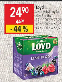Čaj ovocný Loyd