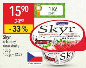 Dezert zakysaný ochucený Skyr Bohušovická mlékárna