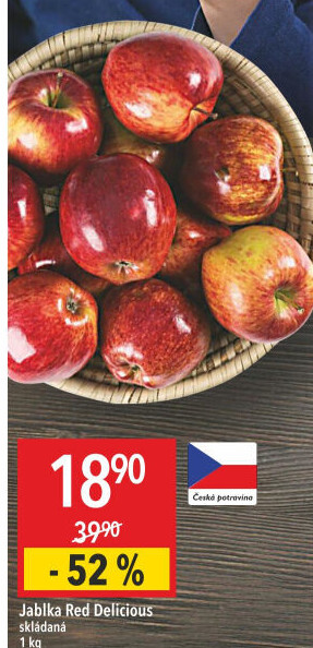 Jablka Red Delicious