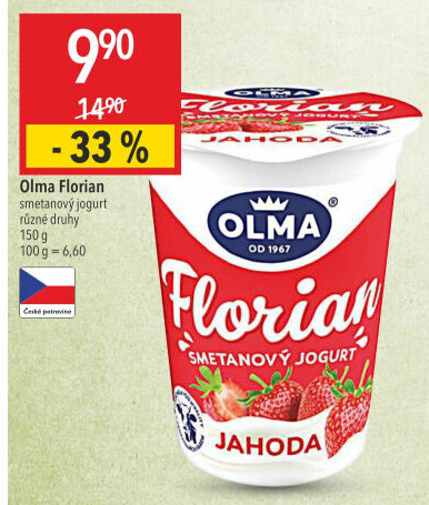 Jogurt smetanový Florian Olma