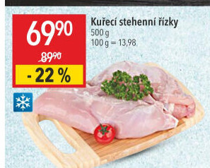 Kuřecí stehenní řízky mražené