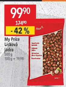 Lískové ořechy My Price