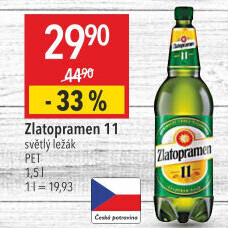 Pivo světlý ležák 11° Zlatopramen