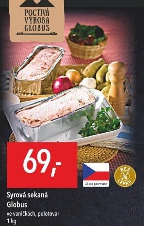 Sekaná syrová Globus