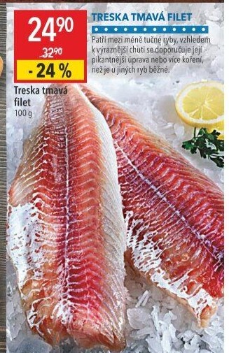 Treska tmavá filety