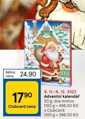 Adventní kalendář Happy Choco