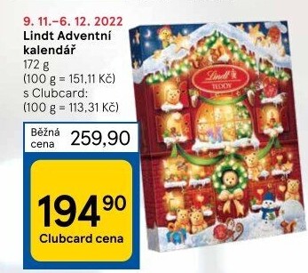 Adventní kalendář Lindt